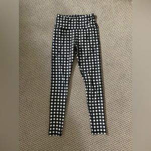 ALBION FIT Black Gingham Leggings XS